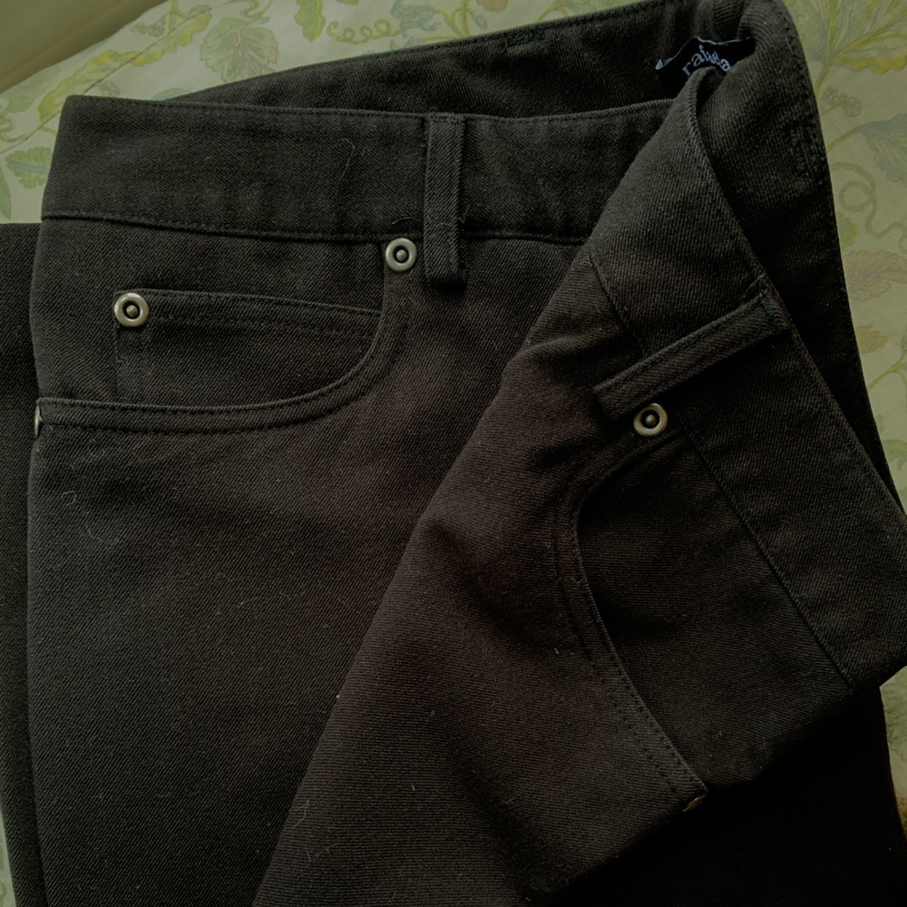 Black Straight Leg Stretch Jeans